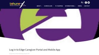 
                            13. Log in to Edge Caregiver Portal and Mobile App » Tahuna Normal ...