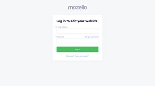 
                            4. Log in to edit your website - Mozello