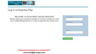 
                            9. Log in to Express Pay - OCPAYMENT