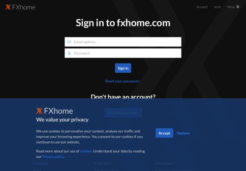 
                            1. Log in to FXhome - fxhome.com