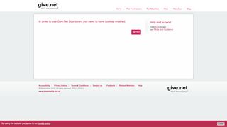 
                            7. Log in to give.net
