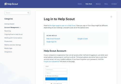 
                            2. Log in to Help Scout - Help Scout Support