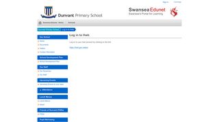 
                            10. Log in to Hwb - Dunvant Primary School - Swansea Edunet