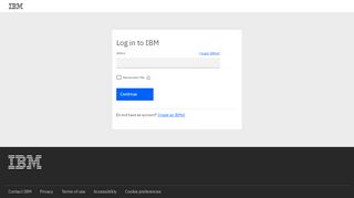 
                            9. Log in to IBM - IBM Developer