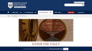 
                            2. Log In to IERF Credentials Vault™ - Video Resource Library - IERF