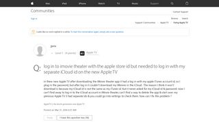 
                            2. log in to imovie theater with the apple s… - Apple Community