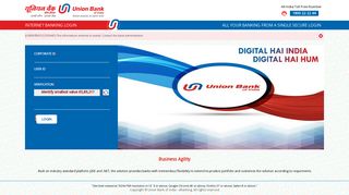
                            4. Log in to Internet Banking - Union Bank of India