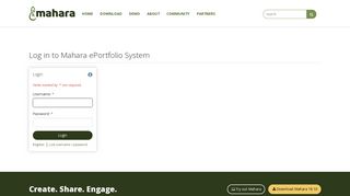 
                            3. Log in to Mahara ePortfolio System - Mahara ePortfolio System