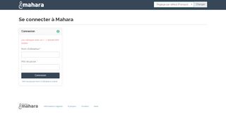 
                            11. Log in to Mahara - Mahara - ESPE de Martinique