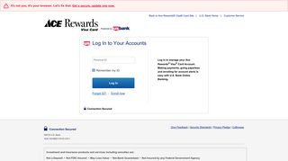 
                            8. Log in to manage your Ace Rewards ® Visa ® Card ... - PersonalID Step
