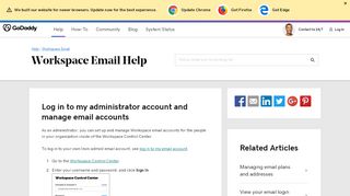 
                            10. Log in to my administrator account and manage email accounts ...