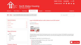 
                            13. Log in to My NWH and be in with a chance to win £50 voucher! – North ...