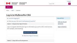 
                            9. Log in to MyBenefits CRA - Canada.ca