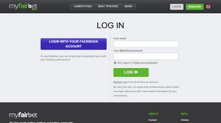 
                            4. Log In to Myfairbet - Myfairbet.com