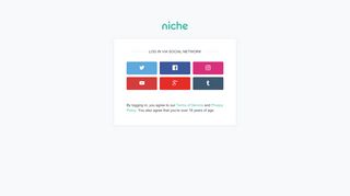 
                            6. Log in to Niche