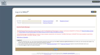 
                            1. Log in to NMLS