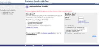 
                            2. Log In to Online Services - Social Security