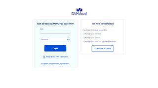 
                            1. Log in to OVH - Control panel