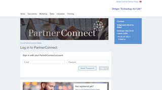 
                            3. Log in to PartnerConnect - Draeger