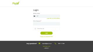 
                            2. Log in to PayU Wallet