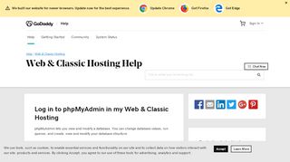
                            7. Log in to phpMyAdmin | Web & Classic Hosting - GoDaddy Help PH