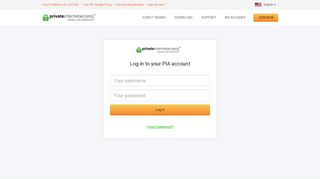 
                            11. Log-In To PIA's Anonymous VPN | Private Internet Access