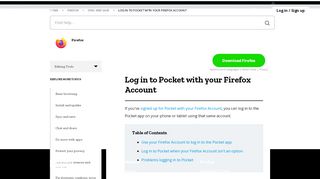 
                            3. Log in to Pocket with your Firefox Account | Mozilla Support