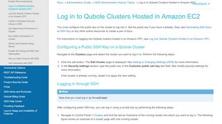 
                            12. Log in to Qubole Clusters Hosted in Amazon EC2 — ...