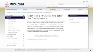 
                            5. Log in to RIPE NCC Access for a better Live Chat ...