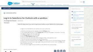 
                            9. Log in to Sandbox with Salesforce for Outlook - Salesforce ...
