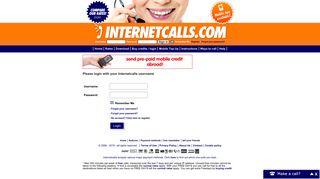 
                            10. Log in to save on your calling charges here - Internetcalls