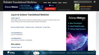 
                            7. Log in to Science Translational Medicine | Science Translational ...