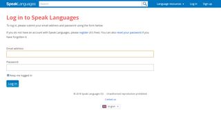 
                            2. Log in to Speak Languages