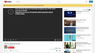 
                            3. Log in to supersecret.com - YouTube