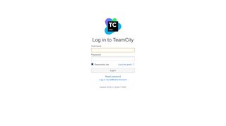 
                            1. Log in to TeamCity — TeamCity - TeamCity at JetBrains