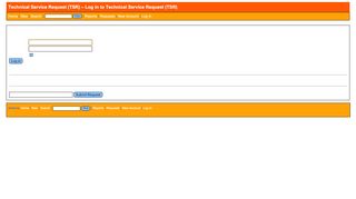
                            10. Log in to Technical Service Request (TSR)