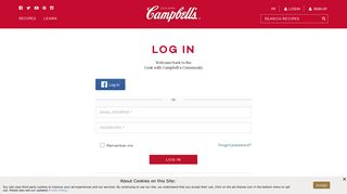 
                            5. Log in to the Campbell's Community | Cook With Campbells Canada