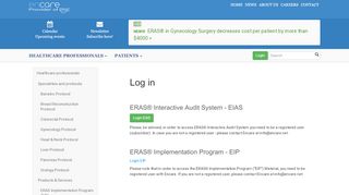
                            1. Log in to the Eras Interactive Audit System (EIAS) - Encare