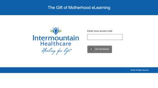 
                            7. Log in to The Gift of Motherhood eLearning