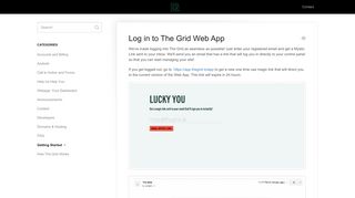 
                            4. Log in to The Grid Web App - The Grid Help