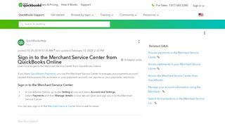 
                            11. Log in to the merchant service center from inside - QuickBooks - Intuit
