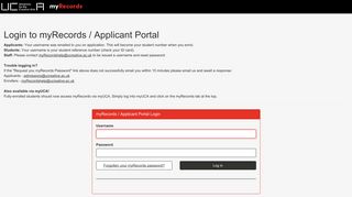 
                            8. Log in to the portal - UCA