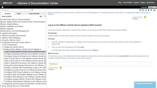 
                            2. Log In to the VMware vCenter Server Appliance Web Console