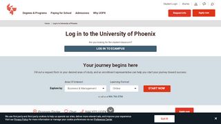 
                            2. Log in to University of Phoenix