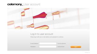 
                            11. Log in to user account - Celemony
