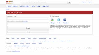
                            1. Log In to Your Account | camelcamelcamel.com