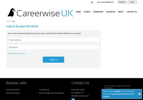 
                            8. Log In to your Account - Careerwise