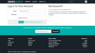 
                            4. Log in to Your Account | Crowd Supply