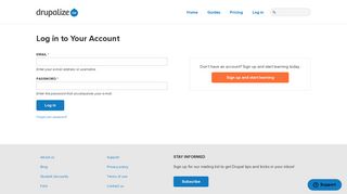 
                            8. Log in to Your Account | Drupalize.Me