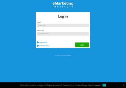 
                            1. Log in to your account - eMarketing Institute